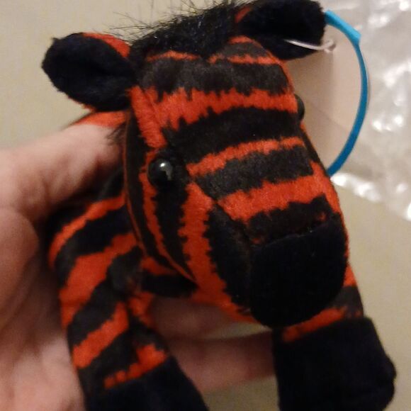 🩷Avon Full O' Beans Collectible Plushie, ZOE THE ZEBRA. Complete with Birthday - Picture 8 of 9